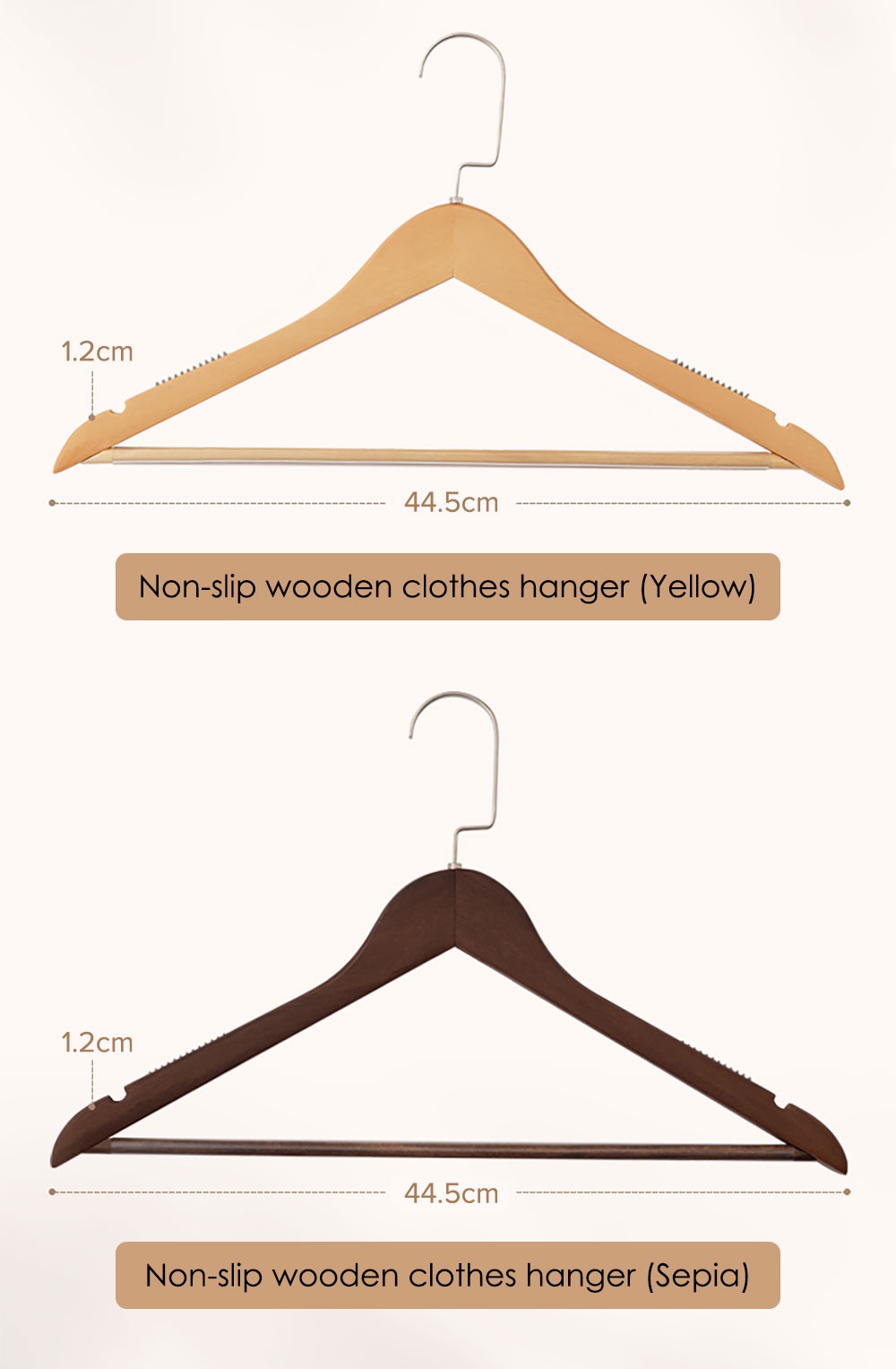 Non-Slip Wooden Clothes Hanger-11